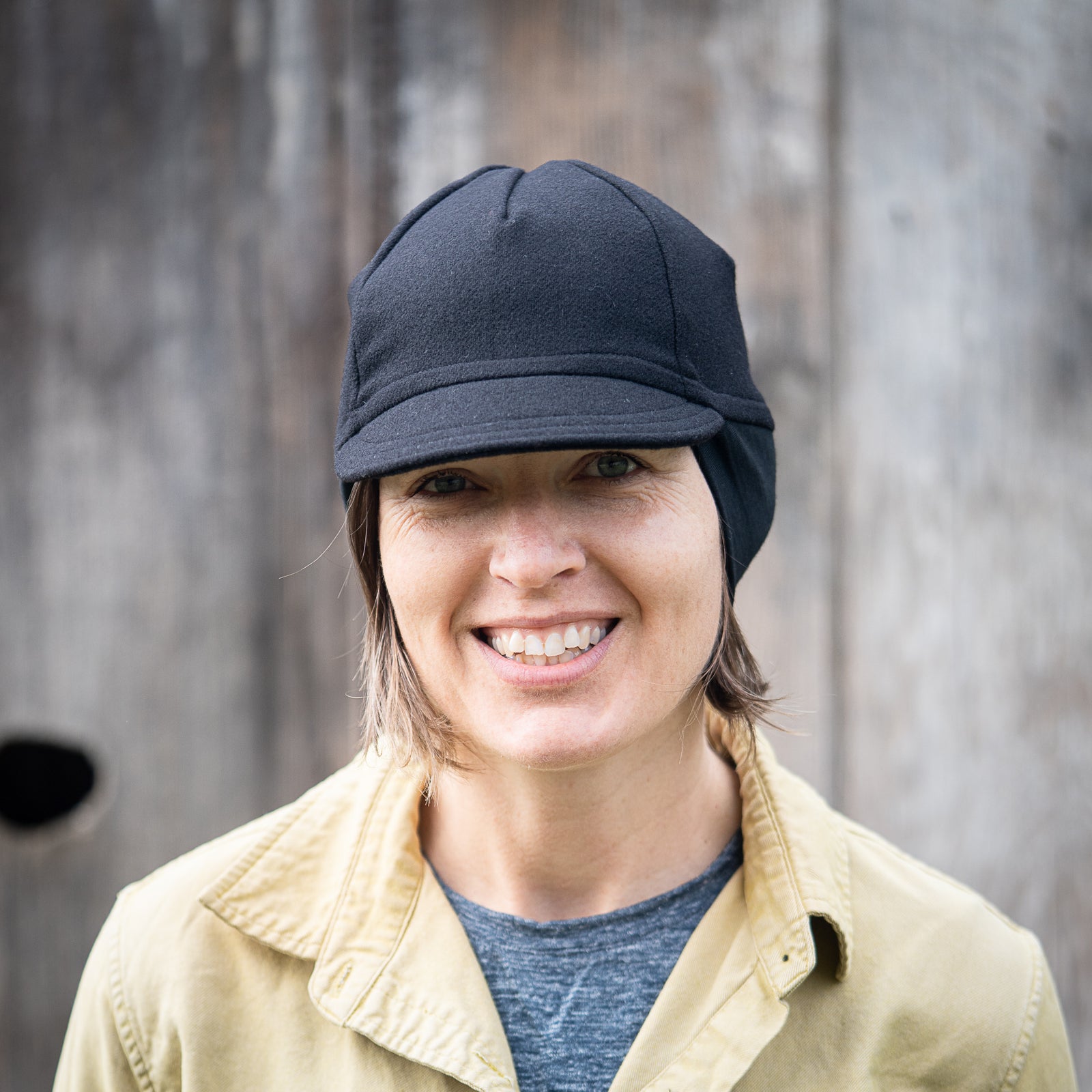 Wool Flip-Up Caps