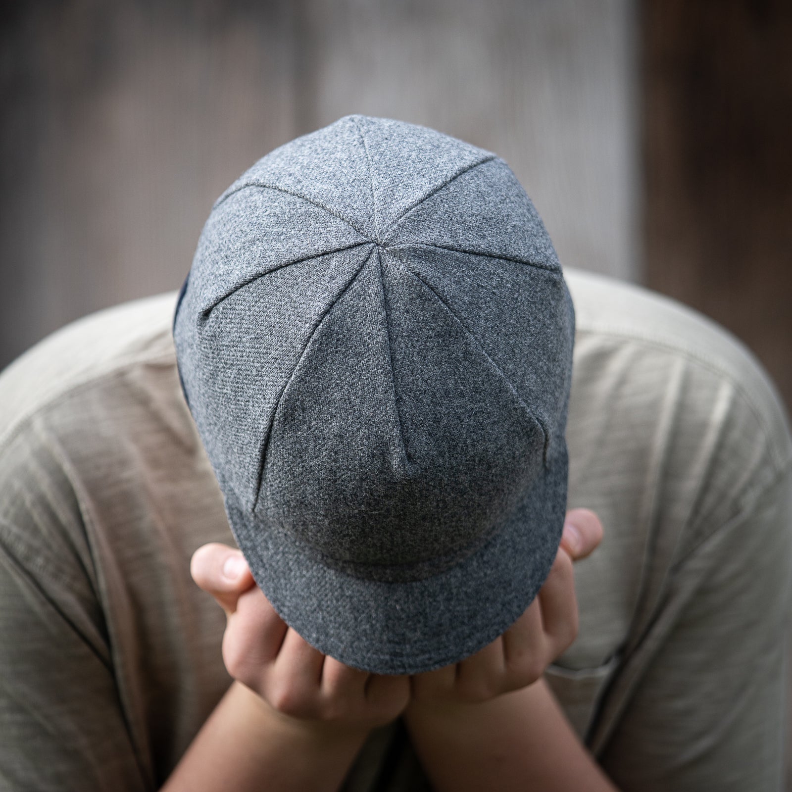 Wool Flip-Up Caps
